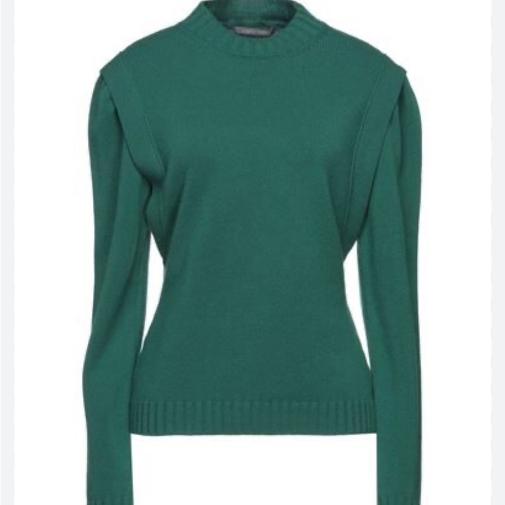 NWT Alberta Ferretti Green Sweater Size 10 Made in Italy cashmere blend